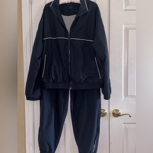 Roundtree & Yorke Men's Navy Tracksuit with White Accents